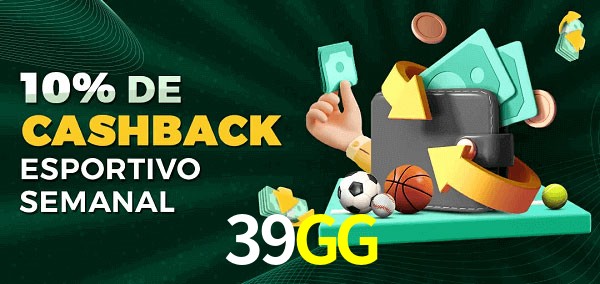 10% de bônus de cashback na 39GG